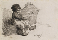 KG 14101
<br/>
Een jonge jongen met vogelkooi
<br/>
<em>Plonski, Michal (1778-1812)</em>